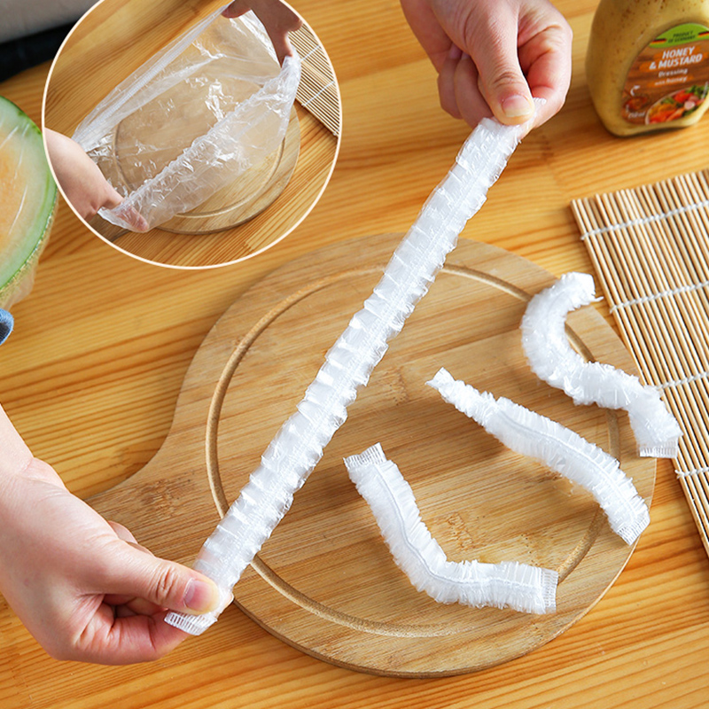 Disposable Food Storage Cover Bags for Bowl, Plates, Dishe, Shower Cap, Reusable Silicone Lid for Fresh Keeping, Elastic