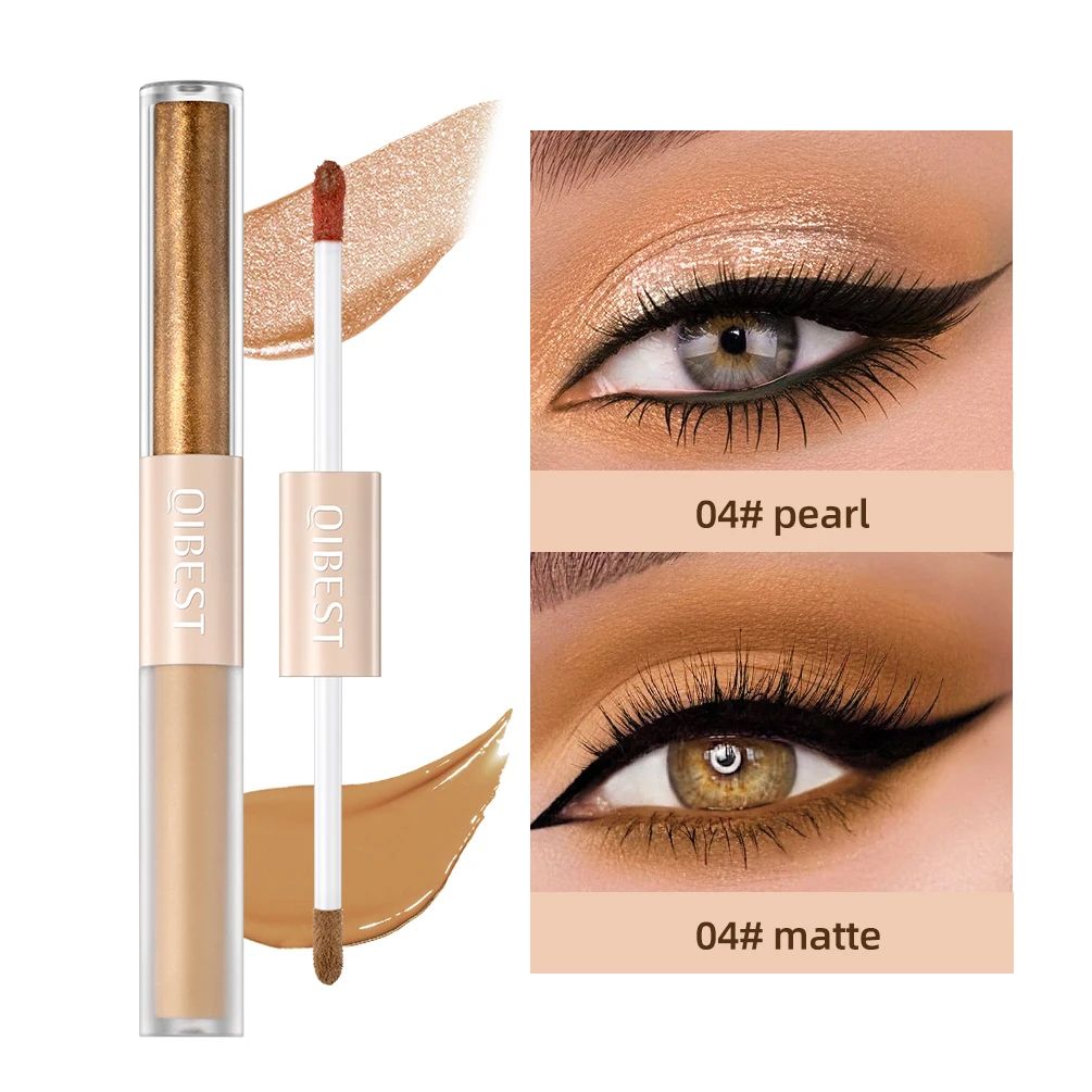 2 In 1 Eyeshadow Stick Matte and Shimmer Waterproof Eye Shadow Pen