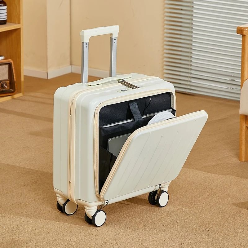 Lightweight 18 Inch Travel Suitcase with Large Capacity and Swivel Wheels