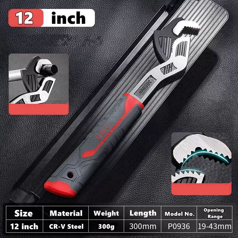 Universal Self-Locking Adjustable Wrench Set (6
