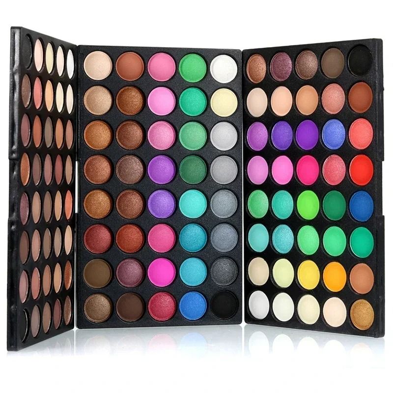 Master 120-Color Glitter & Matte Eyeshadow Palette - Professional Nude & Shine Kit