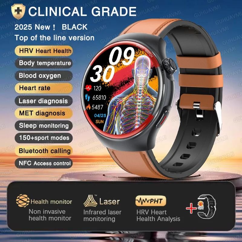 HealthTrack Pro Smart Watch Heart Rate Blood Pressure Bluetooth Call