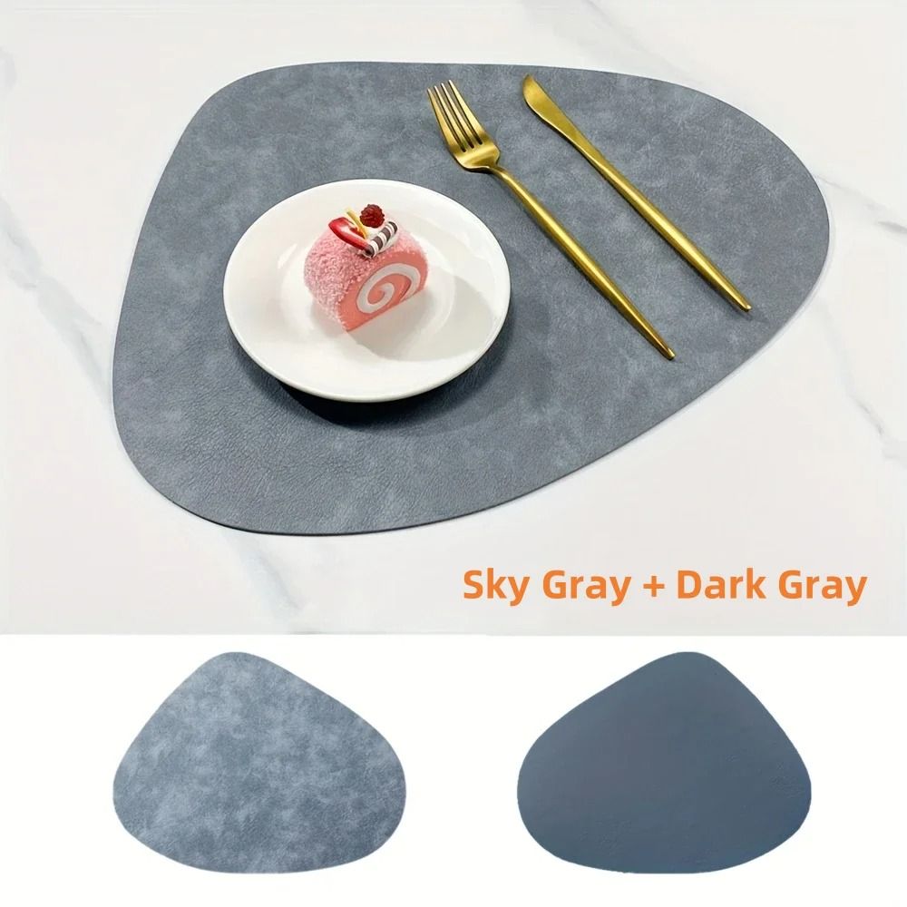 Premium PU Leather Placemats & Coffee Coasters – Waterproof & Heat-Resistant Table Mats