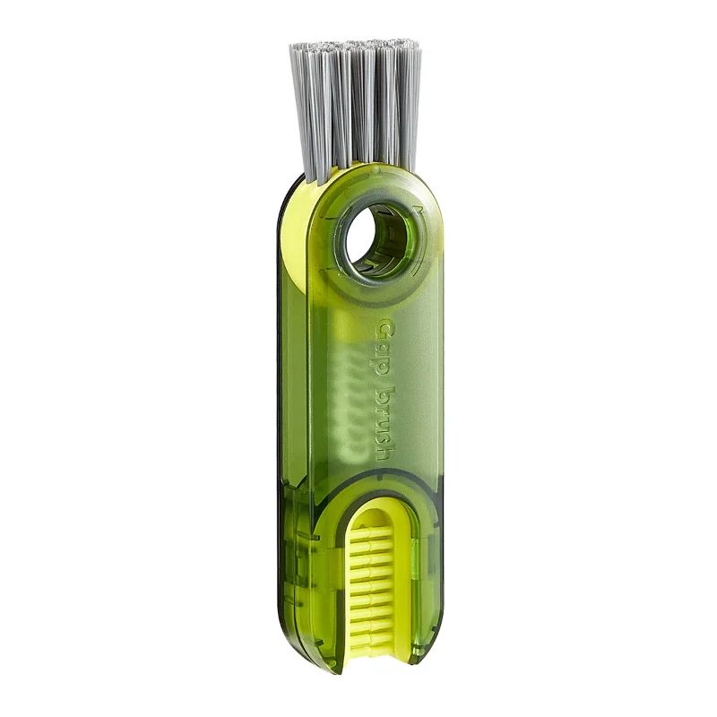 3-in-1 Bottle Gap Cleaner Brush – Multifunctional Silicone U-Shaped Cup & Lid Cleaning Tool