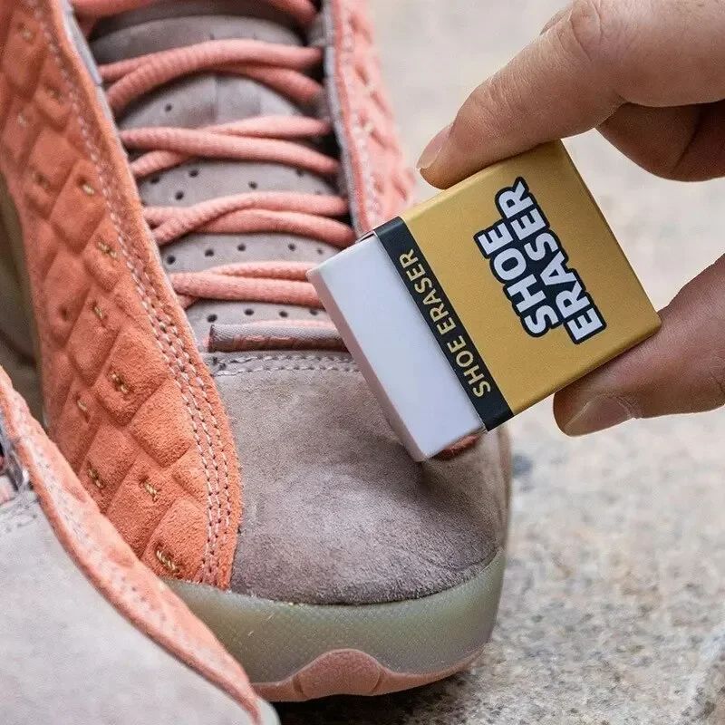 Premium Suede Leather Shoe Cleaning Rubber Eraser, Sneakers Care Tool & Boot Cleaner with Eraser Shoe Brush for Nubuck