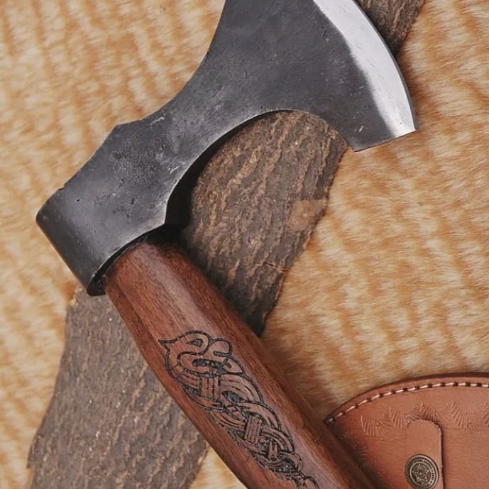 Handmade Forged High Carbon Steel Tomahawk Hatchet Integral Axes