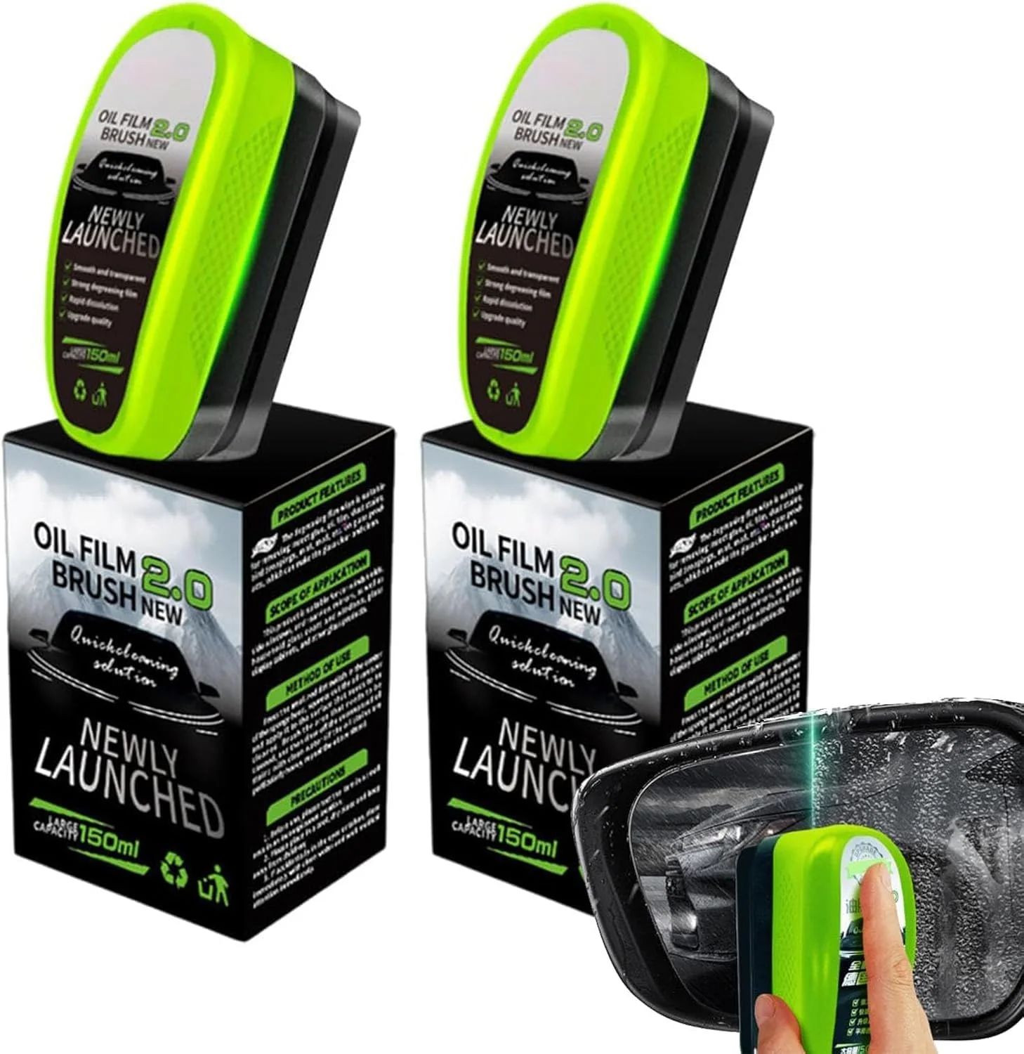 Car Glass Oil Film Remover Wipe – Crystal Clear Windshield & Window Cleaner
