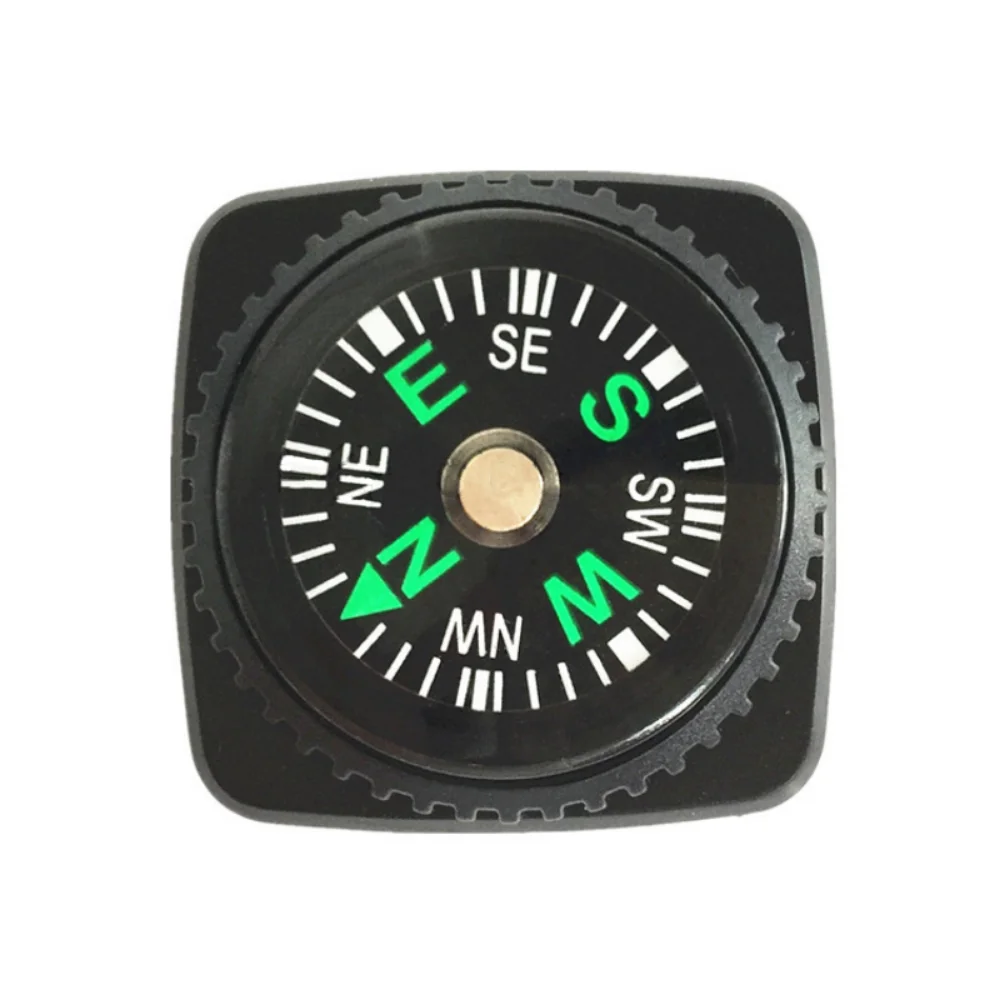 Mini Strap Button Compass for Hiking Camping and Survival Gear
