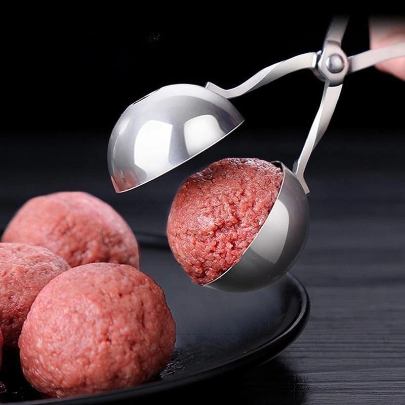 Stainless Steel Meatball & Rice Ball Maker – Non-Stick Handheld Shaping Tool