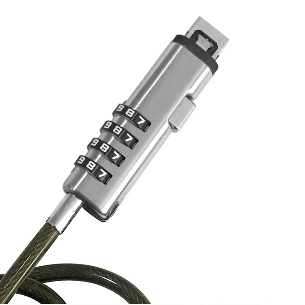 Laptop USB Lock Computer Security, Anti Theft Device Notebook Cable Lock with Sponge Patch, Flexible Numeric Password