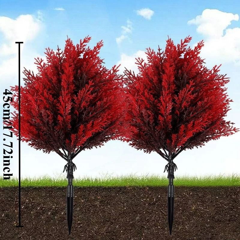 Artificial Lavender Ground Stake Flower Outdoor Garden Decor with Peg
