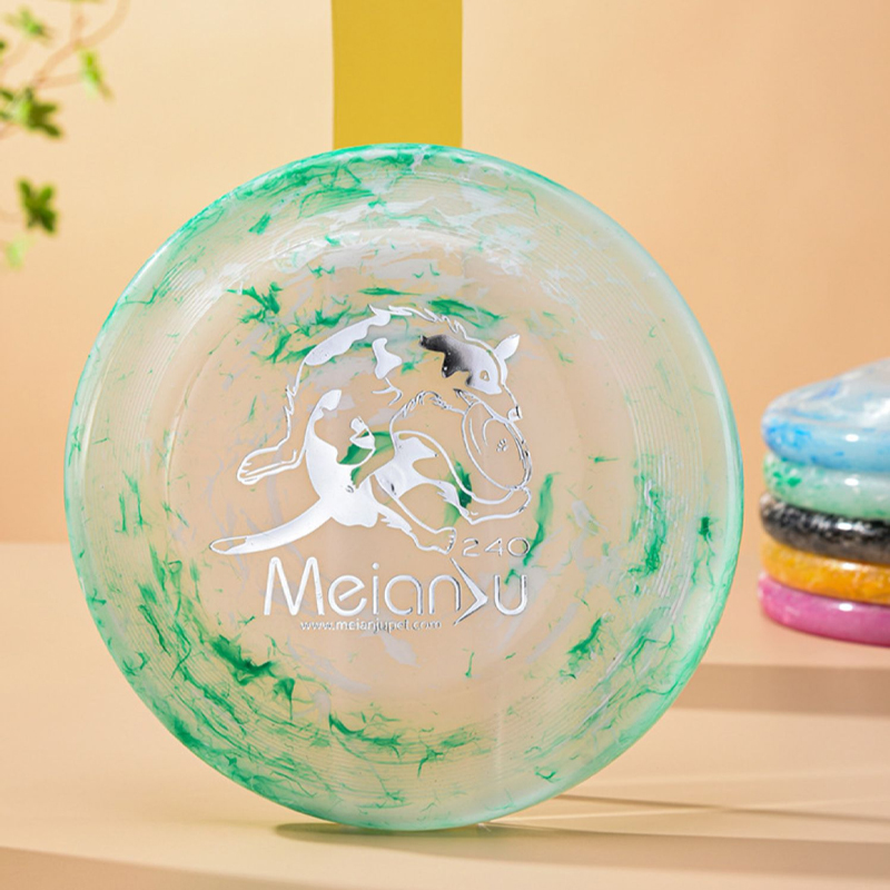 Soft Silicone Dog Flying Disc Interactive Fetch Training Toy