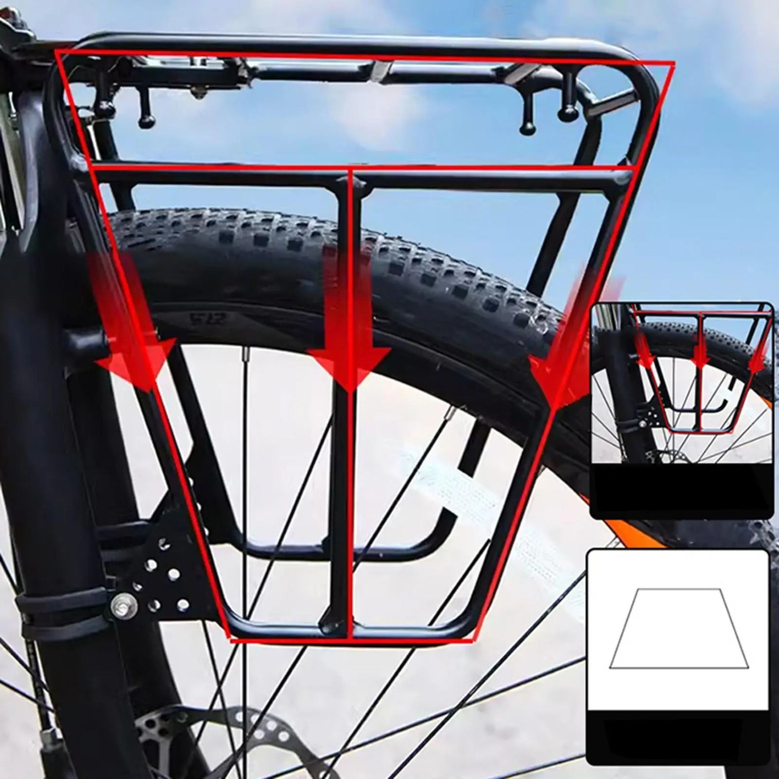 Front Bicycle Cargo Rack Carrier