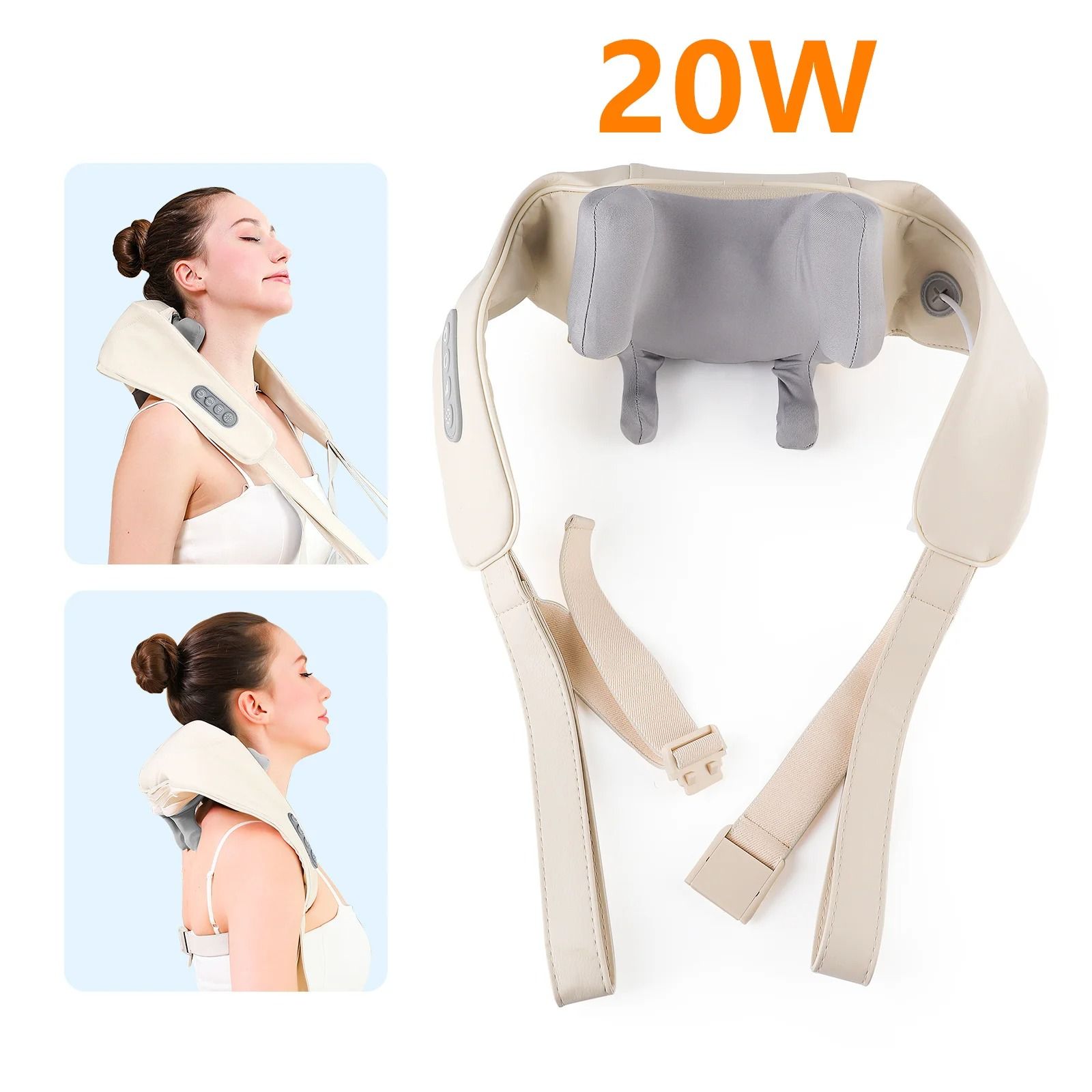 Neck and Shoulder Massager Wireless Back Kneading Massage Shawl