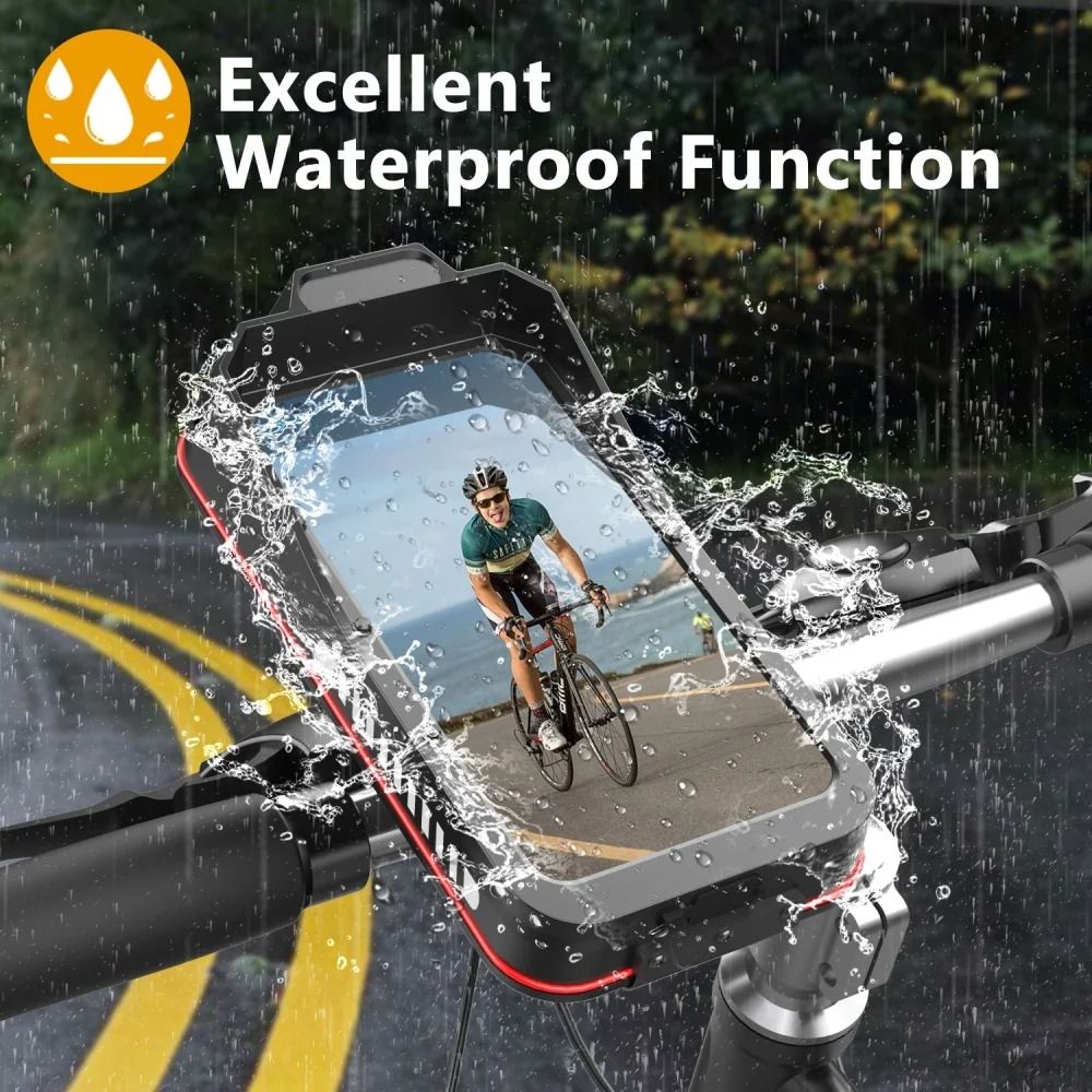 Waterproof Touch Screen Bike & Scooter Handlebar Case | Quick-Lock MTB & Motorcycle Phone Mount