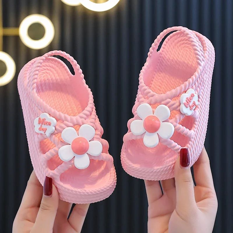 Kids Anti-Slip Slippers Soft Sole Baby Beach Sandals for Indoor & Outdoor Comfort