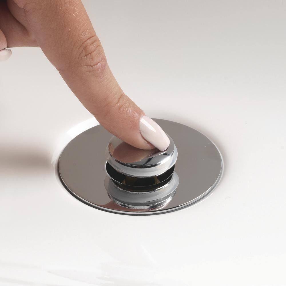 Pop-Up Bathroom Sink Drain Strainer with Removable Stainless Steel Hair Catcher and Drain Stopper