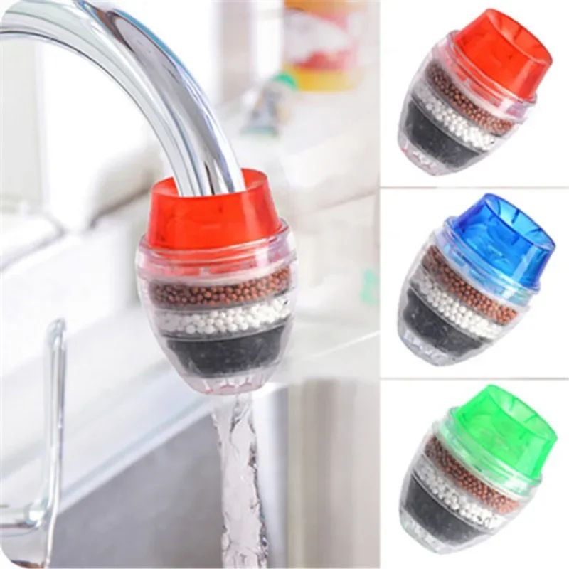 Kitchen Faucet Water Purifier with Activated Carbon Filter Tap Attachment