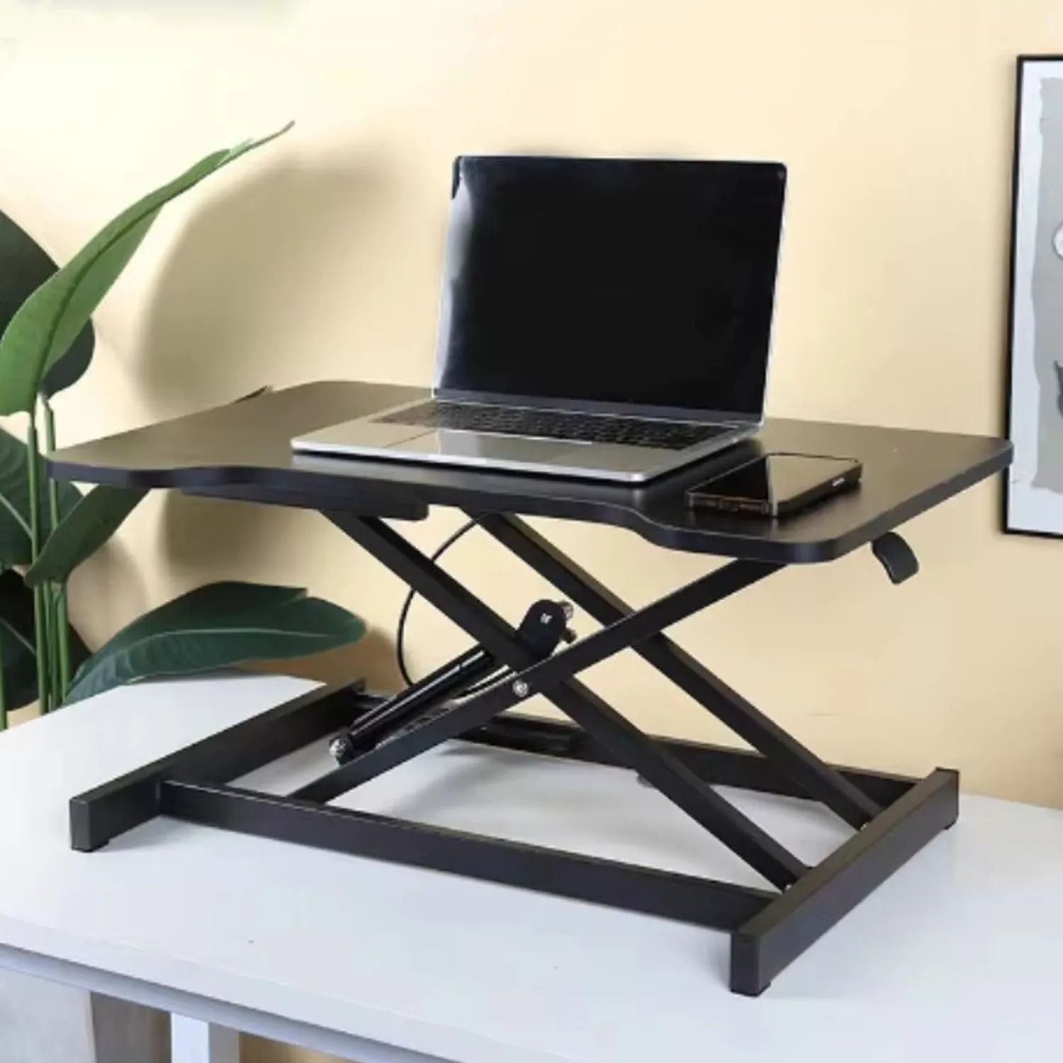 Ultra Slim Standing Desk Riser Height Adjustable Sit Stand Desktop Converter