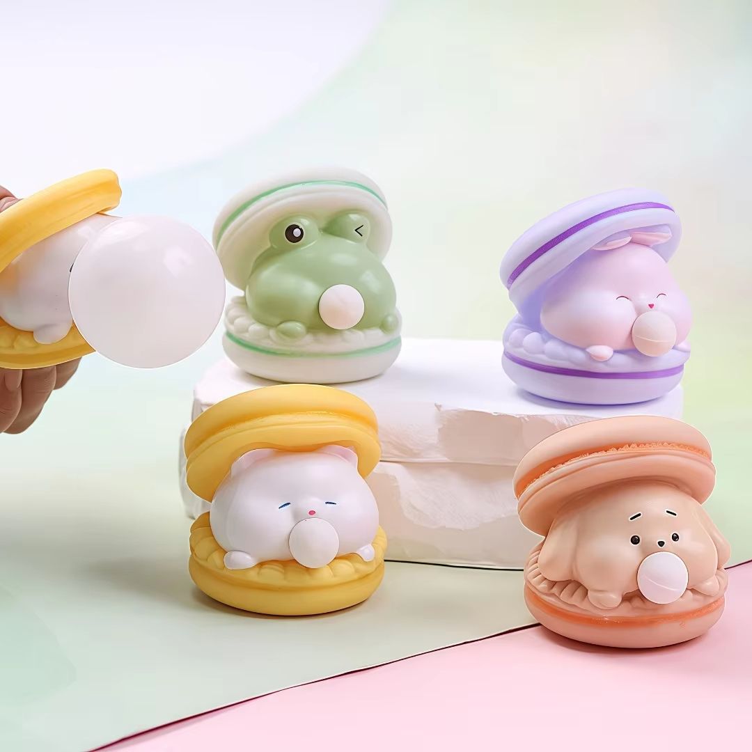 Creative Animal Bubble Burger Squishy Toy – Stress Relief & Fun Pinch Toy