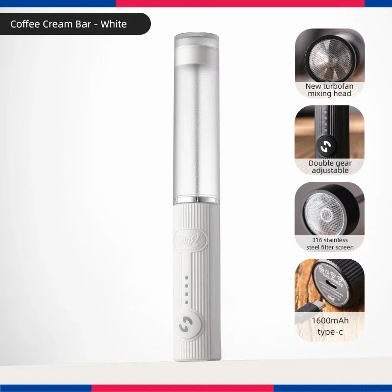 Bincoo Milk Foamer Coffee Whisk Mixer Mini Frother Handle Stirrer