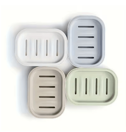 Double Layer Travel Soap Box with Drain Tray for Clean & Dry Storage