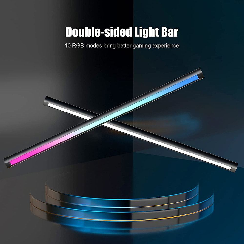 RGB Monitor Light Bar, with Music Sync Mode, PC Screen Lamp for Home Office Desk, Gaming Setup Ambience