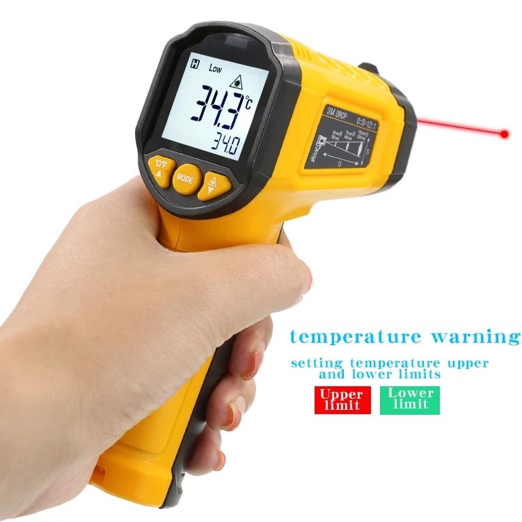 TS380 Infrared Thermometer Gun Non Contact Handheld Industrial Temperature Gauge