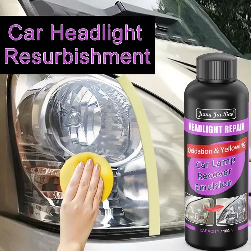 Car Headlight Restoration Polishing Kit for Scratch Removal and Anti Oxidation Shine