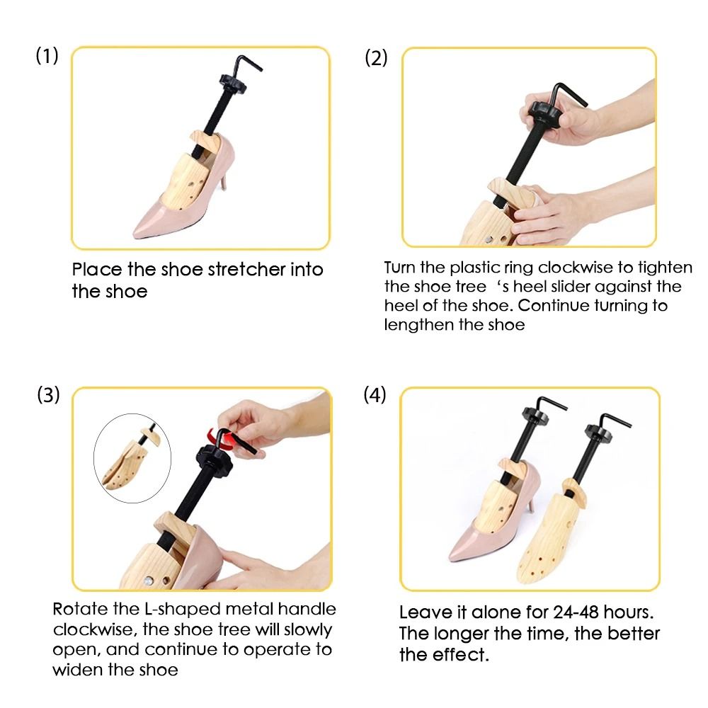 Adjustable Wooden Shoe Tree and Stretcher Expander