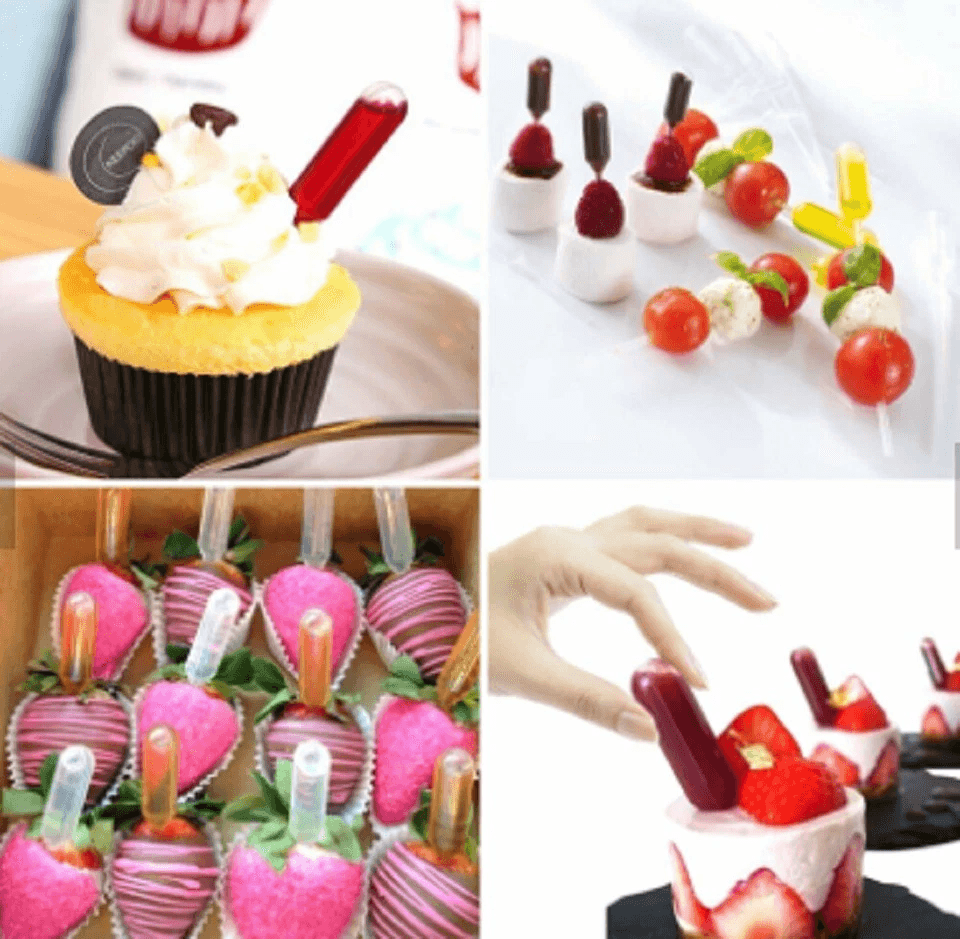 Plastic Squeeze Pipette Droppers, Disposable Transfer Tools for Cupcakes, Ice Cream, Desserts, Baking, Candy Making