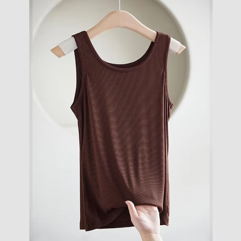 Women's Seamless Slimming Sleeveless Vest Summer Thin Inner Top
