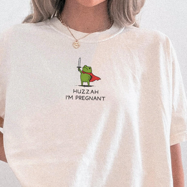 Funny Frog Pregnancy Announcement Shirt Cute Mom to Be Reveal Tee Future Mom Gift