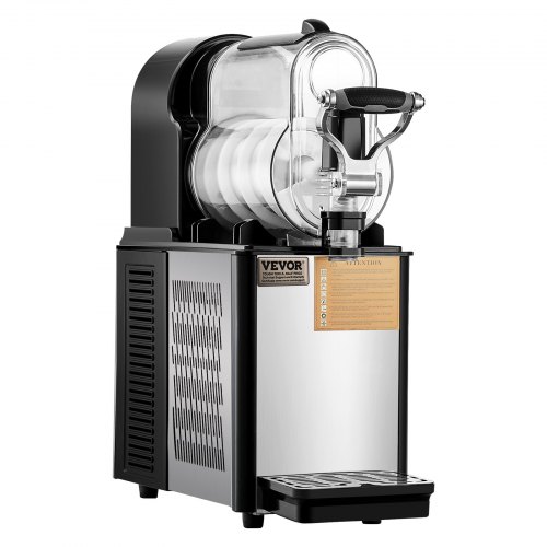 Commercial Slushy Machine Single Bowl Slush Drink Maker, Frozen Drink Machine with Temperature Control, Automatic Clean