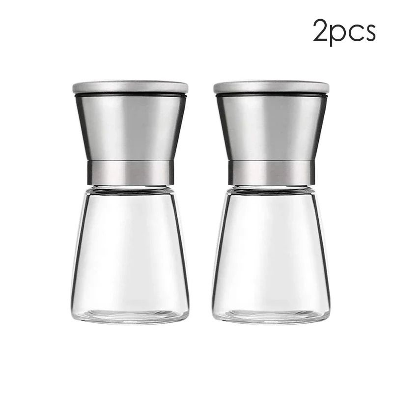 Stainless Steel Manual Salt and Pepper Grinder Set
