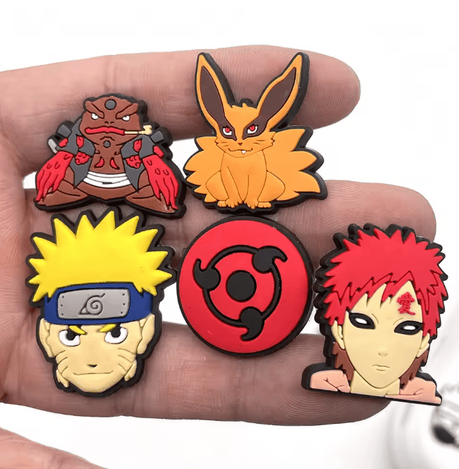 Anime Shoe Charms Set 20 Piece Ninja Character Clog Decorations