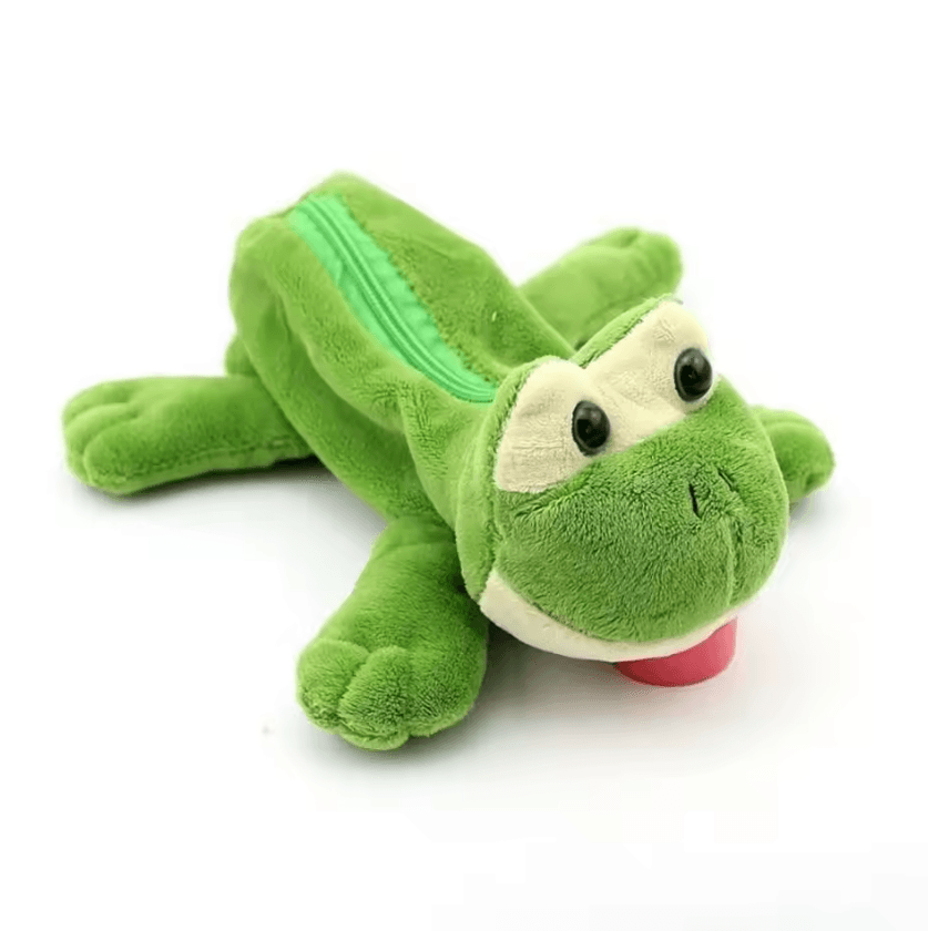 Cute Plush Animal Pencil Case – Large Capacity Kawaii Stationery Organizer