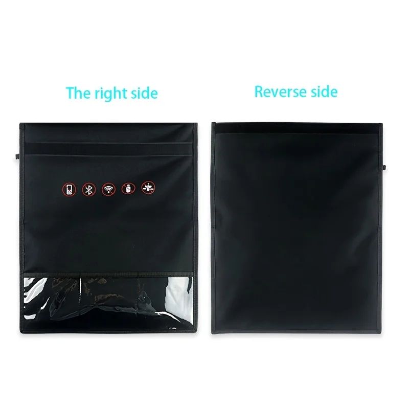 RFID Signal Blocking Faraday Bag Set – Anti-Theft Car Key Shield & Radiation-Proof Phone Privacy Wallet for Travel