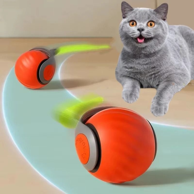 Automatic Rolling Ball Pet Toy Charging Smart Cat Dog Chase Toy