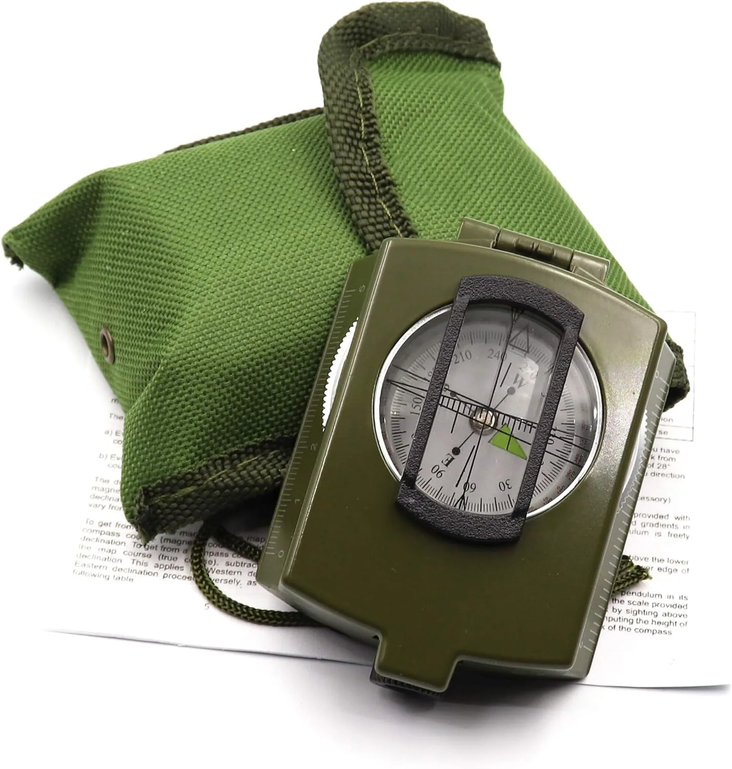Precision Tactical Survival Compass Waterproof Military Lensatic Navigation Tool