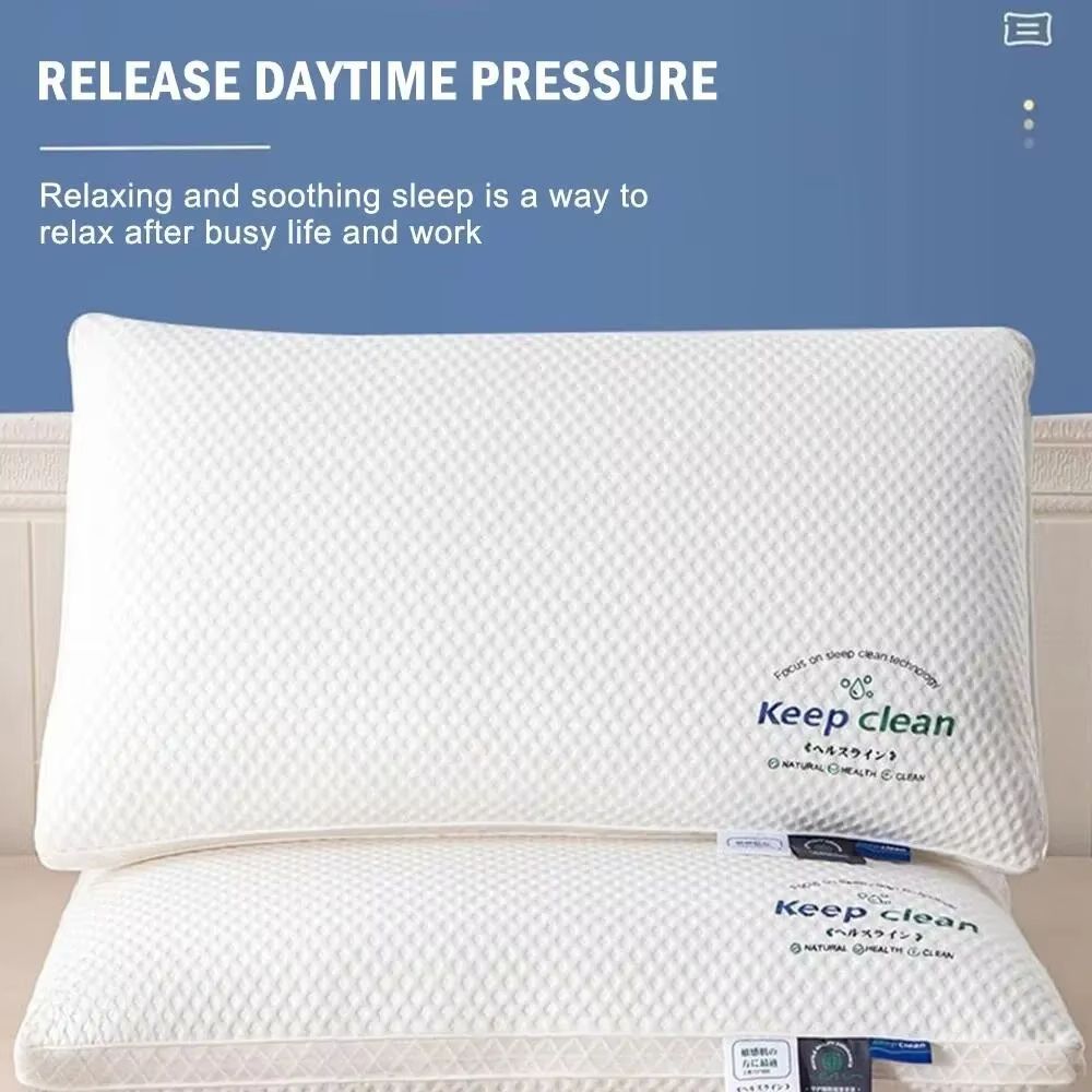 ZT1 3D Soft Neck Support Pillow – High Elastic Anti-Collapse Single Sleep Aid for Home & Hotel Use