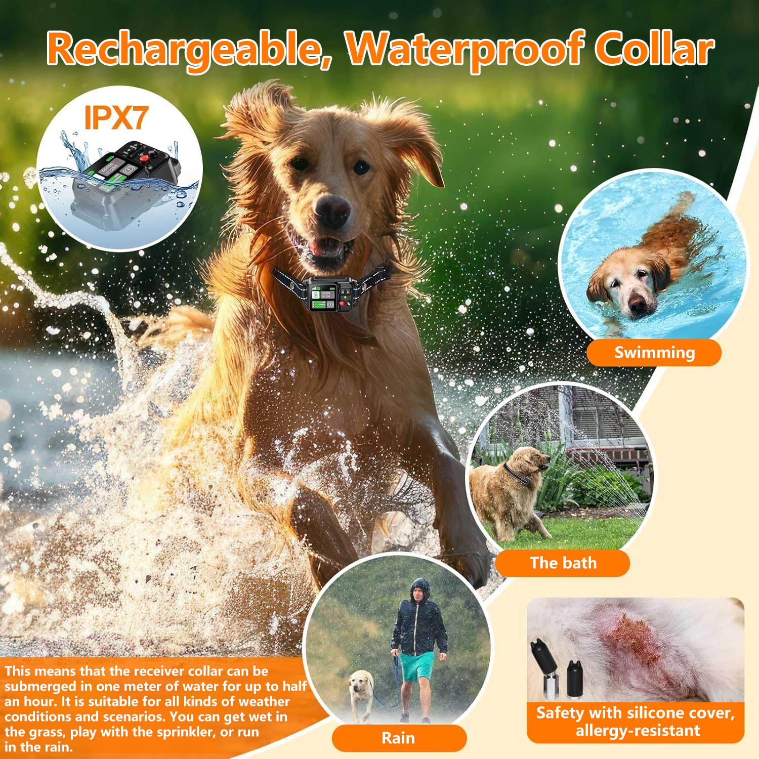 GPS Wireless Dog Fencing System, Electric Dog Fence with GPS Electric Satellite Technology, Electric Pet Fencing System