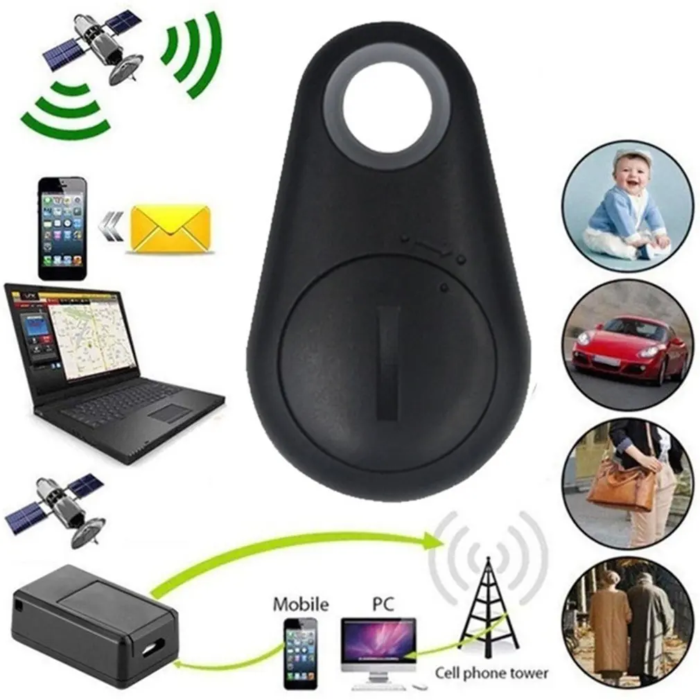 Wireless Mini Bluetooth GPS Tracker Anti-lost Alarm for Pets Dog Key Wallet Locator Child Finder