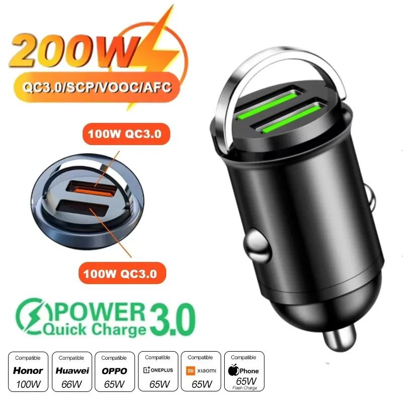 Ultra-Compact High-Output QC 3.0 & PD Fast Car Charger