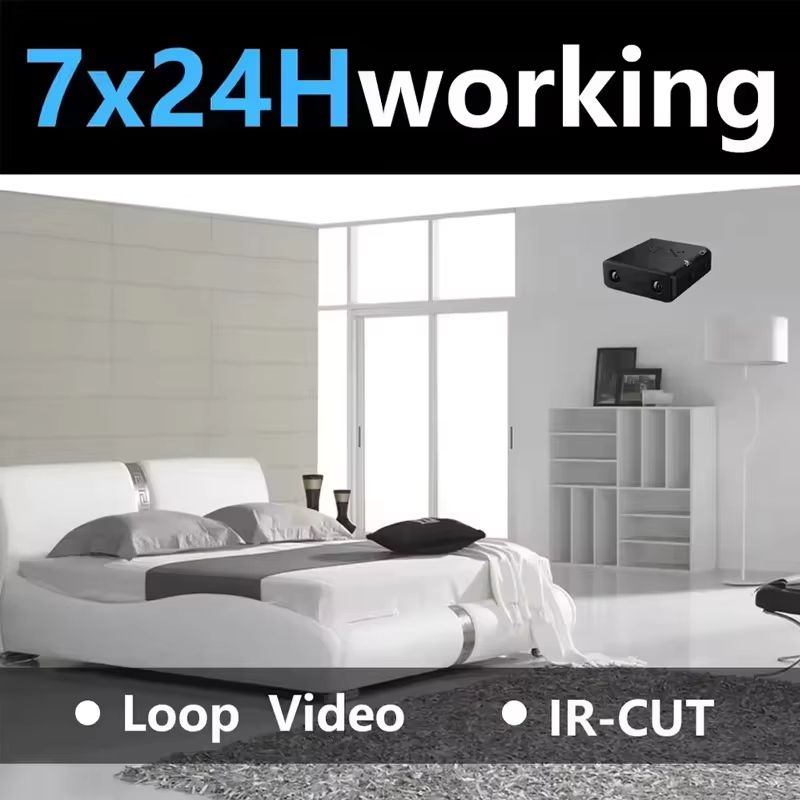 XD Full HD 1080P Mini Security Camera with Night Vision and Motion Detection