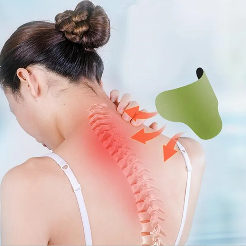 Mugwort Self Heating Care Patch for Neck, Back, Knees, Non Woven Acupuncture Heat Patches, Winter Pain Relief Pads