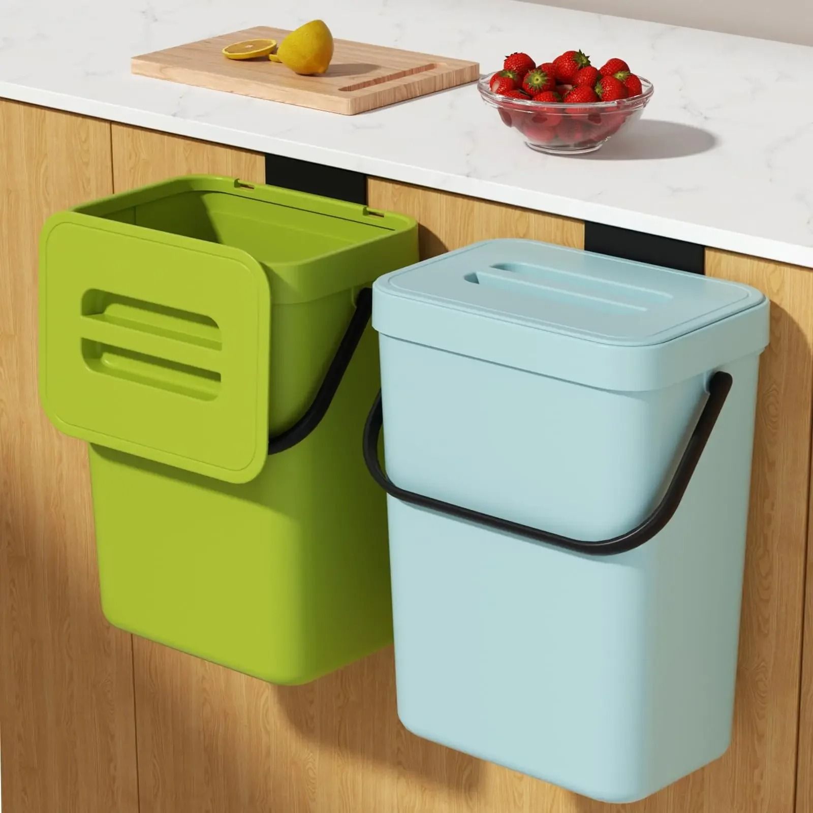 Odor Free Countertop Food Waste Basket