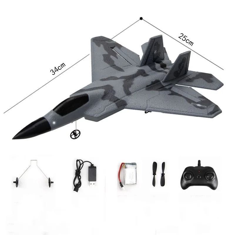RC Fighter Jet Remote Control Airplane With Gyroscope And Dual Engine Power