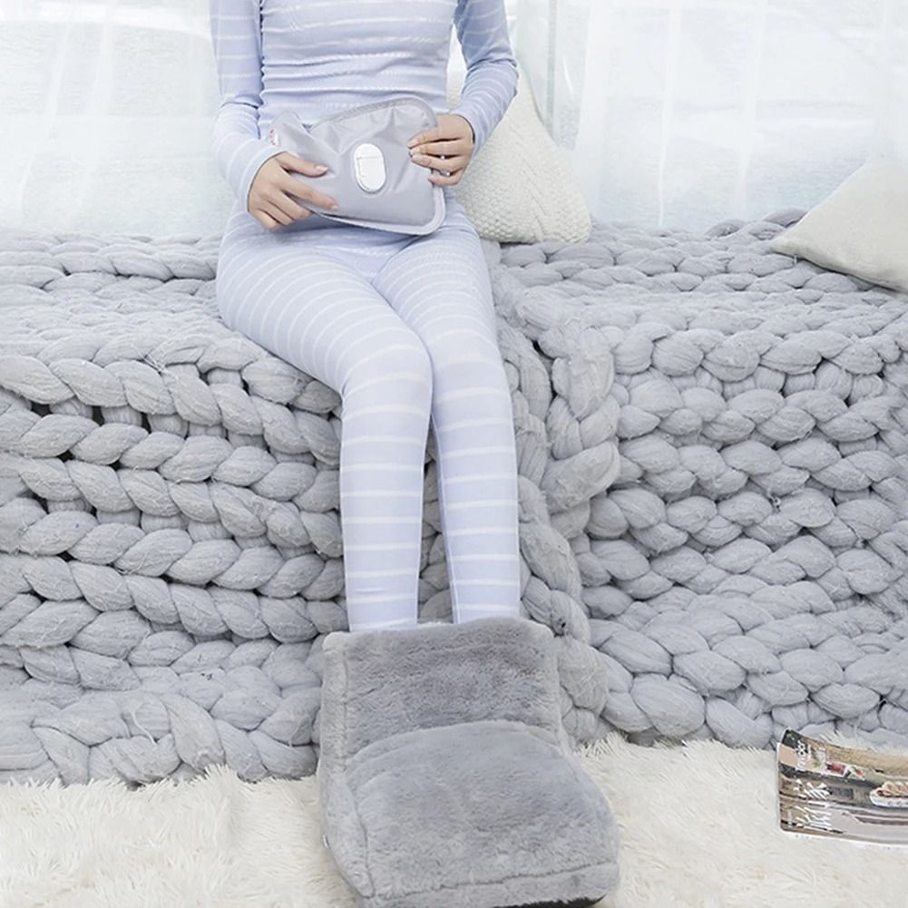 USB Electric Foot Warmer - Washable Heating Pad for Cozy Winter