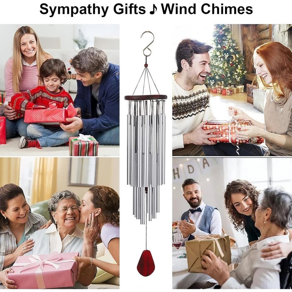 Large Tubes Wind Chime Chapel Bells Outdoor Garden Decor Gift